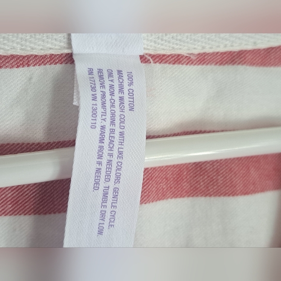 Stars Above Striped Flannel Cotton Sleep Dress #New - Picture 7 of 10